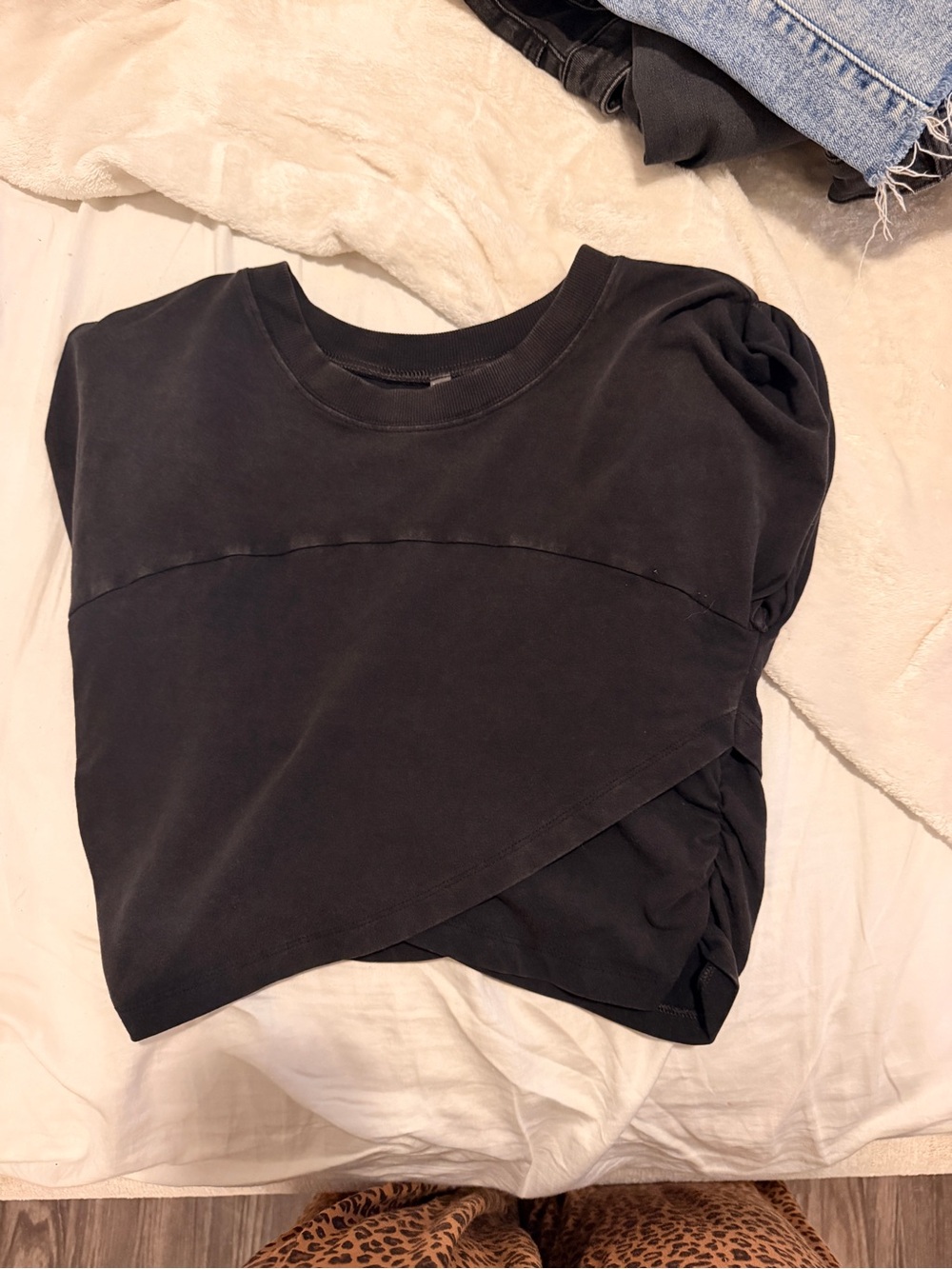 Free People Black/Grey Set Size Medium